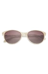Ted Baker 56mm Cat Eye Sunglasses In Bone