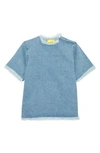 MARQUES' ALMEIDA MARQUES ' ALMEIDA KIDS' OVERSIZE COTTON DENIM TOP