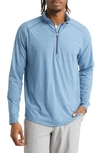 Swannies Hayes Half Zip Golf Pullover In Blue Heather