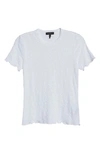 Rag & Bone Gemma Jacquard Leopard Printed Short Sleeve Top In White