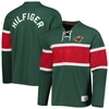 Tommy Hilfiger Green Minnesota Wild Walter Lace-up Long Sleeve Top In Green
