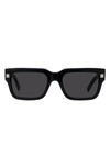 Givenchy Gv Day 53mm Square Sunglasses In Black