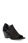 Eileen Fisher Alfie Womens Nubuck Open Toe Block Heels In Black