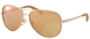 Michael Kors Chelsea Mk 5004 1017r1 Womens Aviator Sunglasses In Beige
