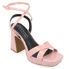 Journee Collection Women's Tru Comfort Foam Zorana Sandals In Pink