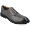 Thomas & Vine Morey Perforated Detailing Oxford In Charcoal