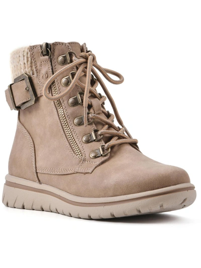 Cliffs By White Mountain Hearty Womens Ankle Outdoors Combat & Lace-up Boots In Multi