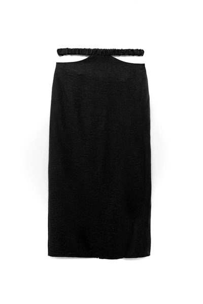 Akalia Cleo Midi Skirt Set- Black