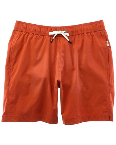 Onia Charles 7 Short-length Swim Shorts In Orange