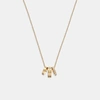 Coach Outlet Signature Rondell Necklace In Gold
