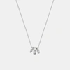 Coach Outlet Signature Rondell Necklace In Silver