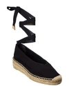 Castaã±er Gea Canvas Wedge Espadrilles With Braided Band In Black