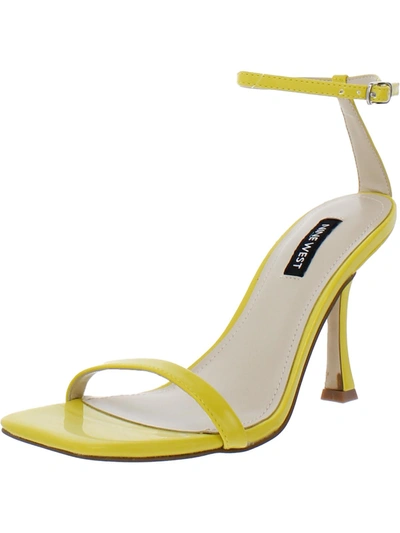 Nine West Yess  Womens Ankle Strap Dressy Heels In Yellow