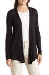 Renee C Jersey Cardigan In Black