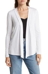 Renee C Jersey Cardigan In Ivory