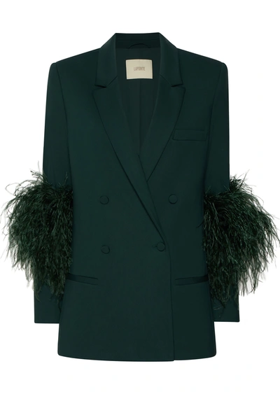 Lapointe Scuba Blazer With Ostrich In Forest