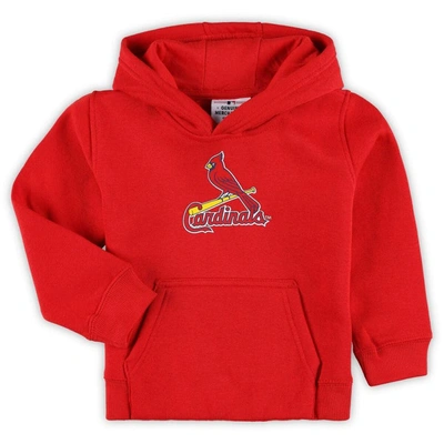OUTERSTUFF TODDLER RED ST. LOUIS CARDINALS TEAM PRIMARY LOGO FLEECE PULLOVER HOODIE