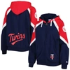 Starter Women's  Navy, Red Minnesota Twins Hail Mary Full-zip Hoodie In Navy