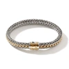 John Hardy Classic Chain Reversible Bracelet In Silver,gold