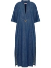 VALENTINO VALENTINO DENIM COTTON KAFTAN