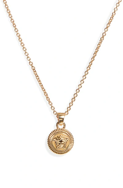 Versace Gold-tone Medusa Pendant Necklace