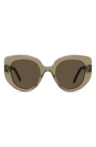 Loewe Oversized Acetate Butterfly Sunglasses In Brown Green