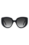 Loewe Butterfly Sunglasses In Shiny Black