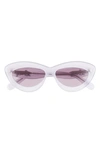 Loewe Womens Purple Womens Lilac G736270x14 Cat-eye Logo-embellished Acetate Sunglasses 1 Size In Violet