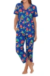 Bedhead Pajamas Print Crop Pajamas In Come Sail Away