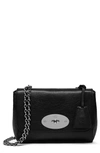 Mulberry Medium Lily Leather Shoulder Bag In Black / Silver