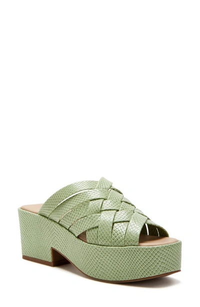 Katy Perry The Busy Bee Crisscross Platform Sandal In Green