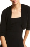 Michael Kors Collection Core Wool Shrug In 001 Black