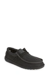 Hey Dude Wally Slip-on In Micro Total Black