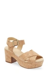 CHOCOLAT BLU CORK PLATFORM SANDAL