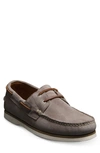 Allen Edmonds Force 10 Boat Shoe In Pewter Suede