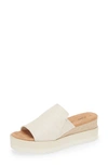 Toms Diana Platform Slide Sandal In Natural Nat