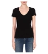 James Perse V-neck Jersey T-shirt In Black