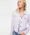 Michael Stars Jean Linen Jacket In Amethyst