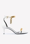 TOM FORD CHAIN 55 LEATHER SANDALS,W3066T-LCL002 U1003