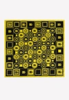 Dolce & Gabbana Dg Print Twill Scarf In Silk In Yellow