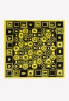 Dolce & Gabbana Twill Scarf With Dg Logo Print (50 X 50) In Yellow