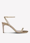 René Caovilla Ellabrita 80 Crystal-embellished Sandals In Beige