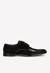 DOLCE & GABBANA BRUSHED CALFSKIN DERBY SHOES,A10703 A1203 80999