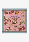 Dolce & Gabbana Bread-print Twill Scarf (70 X 70) In Multicolor