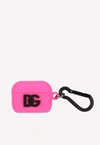 DOLCE & GABBANA AIRPODS PRO DG LOGO RUBBER CASE,BI3106 AW401 8P748