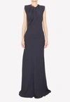 STELLA MCCARTNEY CHAIN DETAIL LONG DRESS,6A0038SRA02--1000