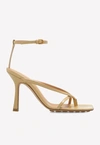 Bottega Veneta Chain-trimmed Lounge Leather Sandals In Beige