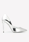 DOLCE & GABBANA CARDINALE 105 POINTED PUMPS IN MIRRORED LEATHER,CD1710 AY828 80998