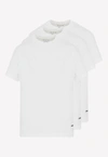 JIL SANDER BASIC CREWNECK T-SHIRTS - SET OF 3,J40GC0001.J45048-100 WHITE