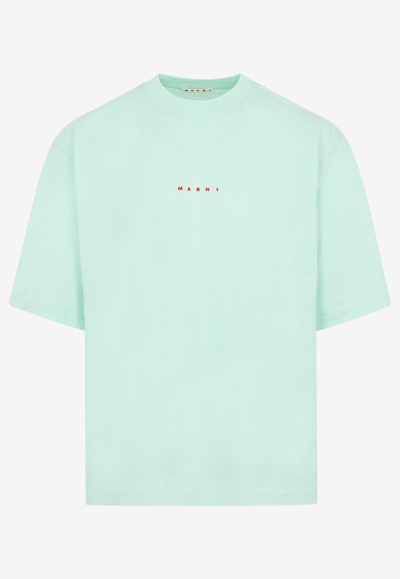Marni Cotton T-shirt Tshirt In Green